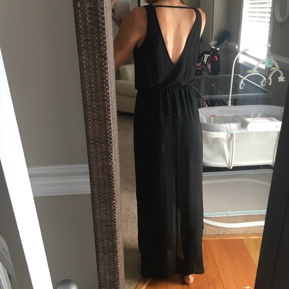 Flowy Maxi with slit and low back - Picture 2 of 3